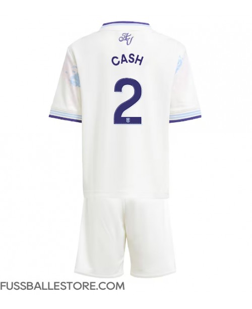 Günstige Aston Villa Matty Cash #2 3rd trikot Kinder 2025-26 Kurzarm (+ Kurze Hosen)